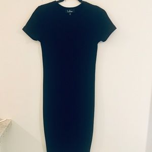 Lulus Black Tapered Dress